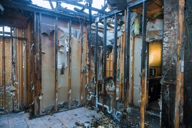Professional Fire Damage Removal technician working in Jackson, NJ